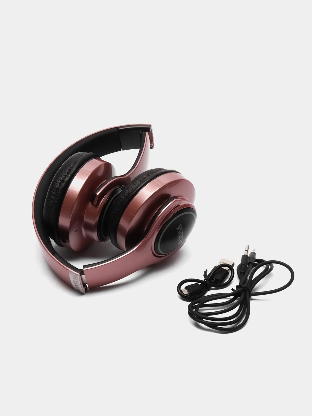 Розовый беспроводные блютуз наушники Avimax Max103
