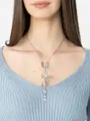Цепочка на шею, с бабочками