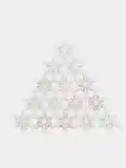 Белый снежинки 3 см