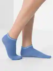 Синий носки антискользящие для йоги, пилатеса Non slip спортивные