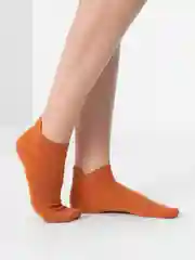Терракотовый носки женские, короткие, однотонные
