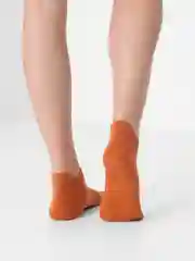 Терракотовый носки женские, короткие, однотонные