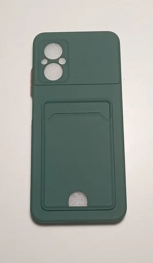 Красный чехол XIAOMI POCO M5 / POCO M4 5G с защитой камеры и карманом для пластиковой карты