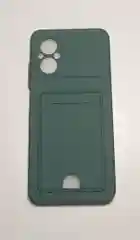Красный чехол XIAOMI POCO M5 / POCO M4 5G с защитой камеры и карманом для пластиковой карты