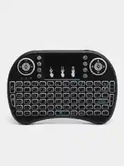 Беспроводная мини клавиатура с тачпадом для смарт тв + аккумулятор, I9 с RGB подсветкой