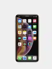 Черный противоударное стекло на iPhone 6 6s 7 8 Plus + защита динамика