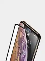 Черный противоударное стекло на iPhone 6 6s 7 8 Plus + защита динамика