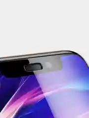 Черный противоударное стекло на iPhone 6 6s 7 8 Plus + защита динамика