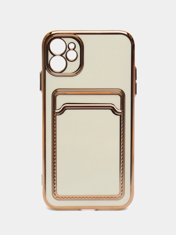 Чехол с карманом для карт iPhone 7 8 Plus XR X XS Max 11 Pro Max 12 13 mini айфон про макс