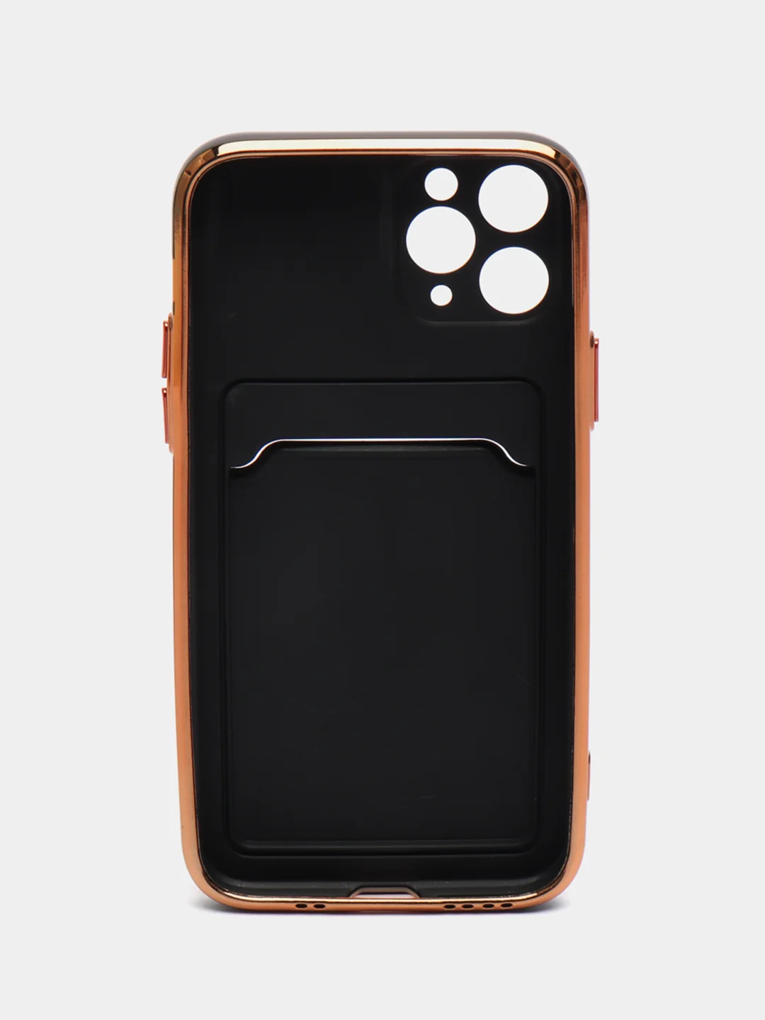 Черный чехол с карманом для карт iPhone 7 8 Plus XR X XS Max 11 Pro Max 12 13 mini айфон про макс