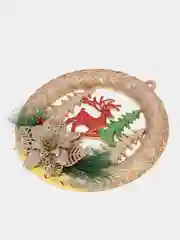 Золотой новогоднее украшение
