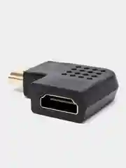 Бежевый переходник HDMI-HDMI угловой