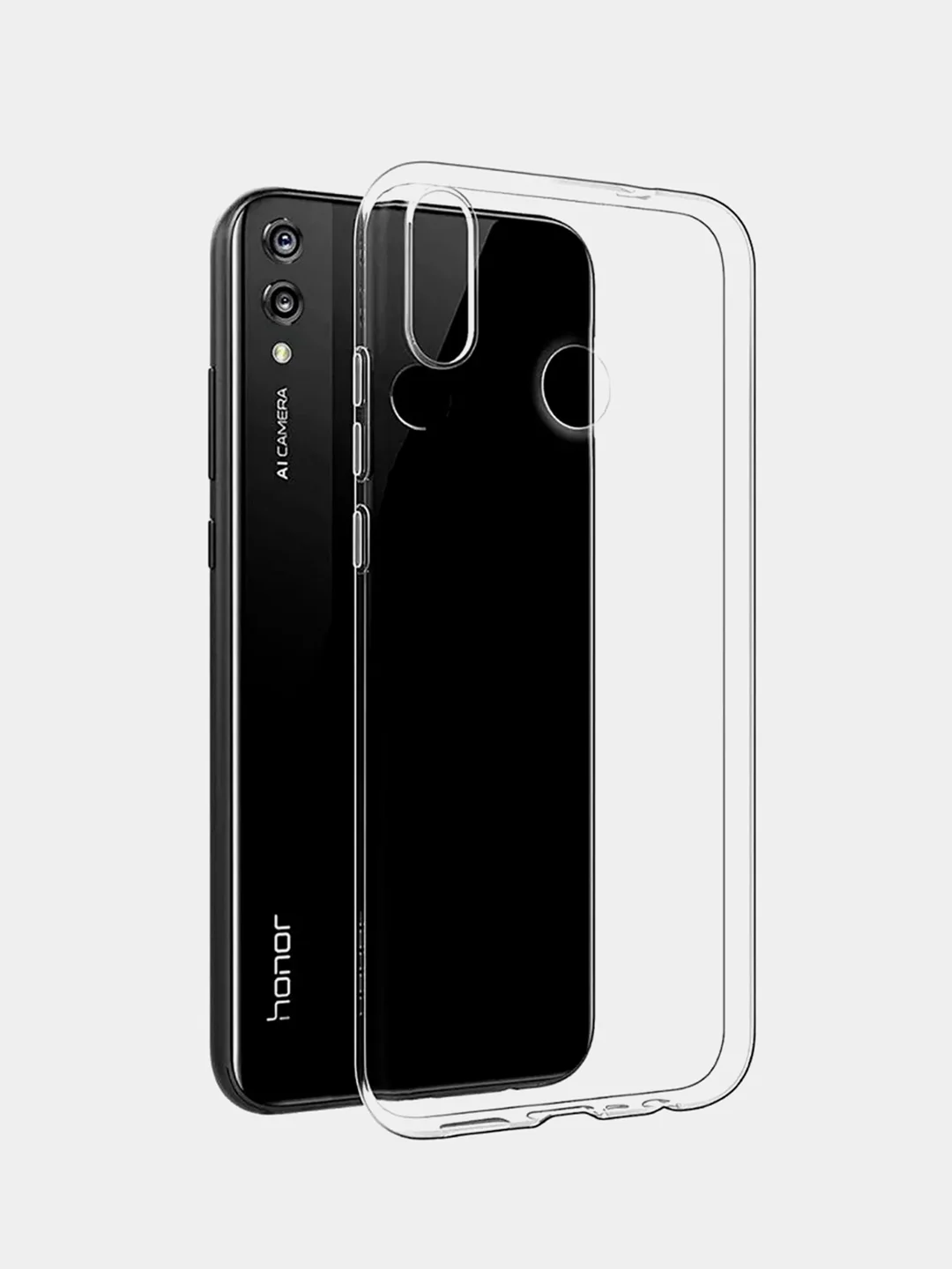 Прозрачный силиконовый чехол для Huawei Honor 8X (Хонор 8X), прозрачный