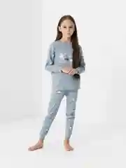 Серебряный пижама детская, хлопок 100%