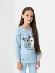Голубой пижама детская, хлопок 100%