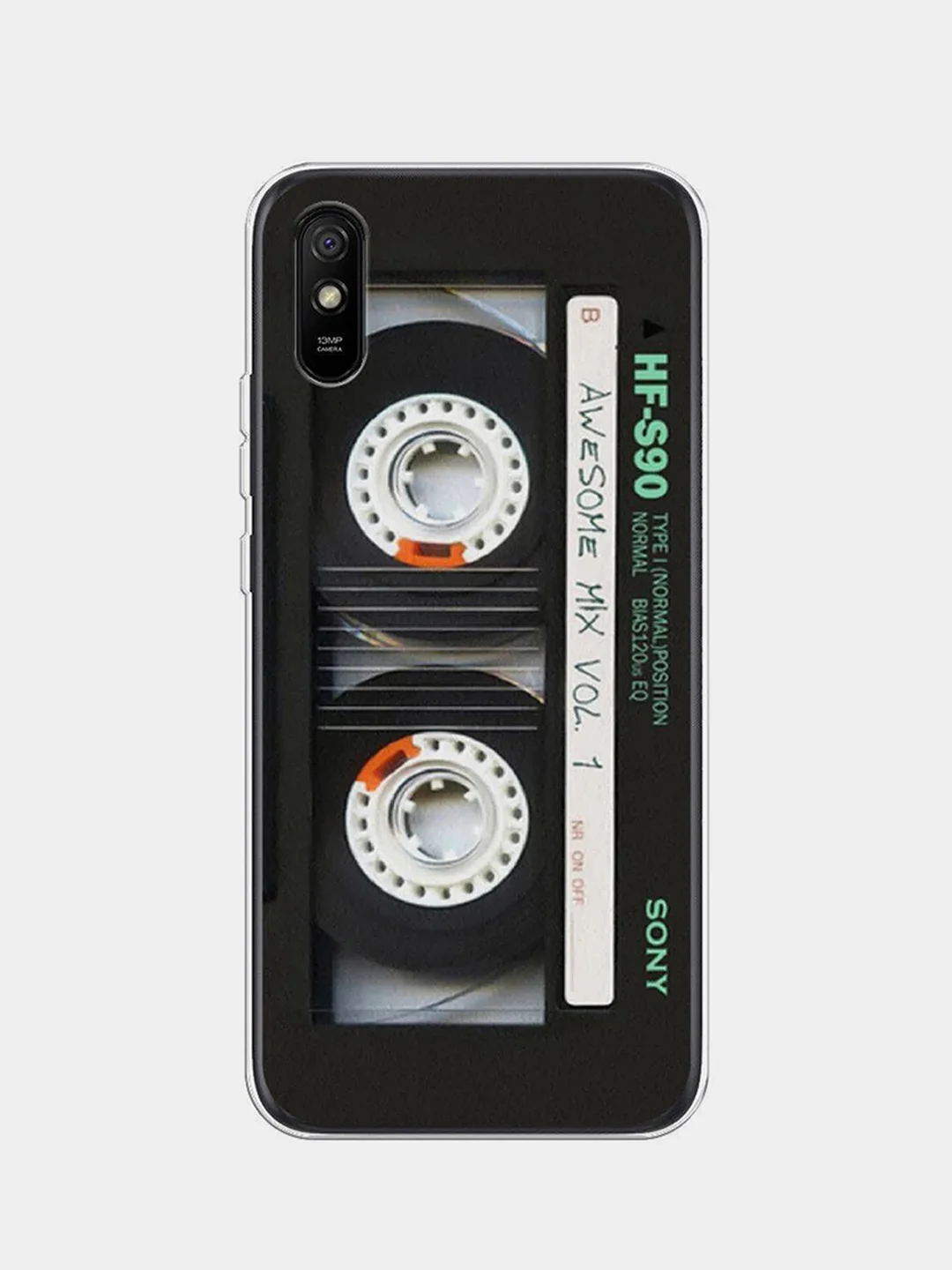 Хром силиконовый чехол на Xiaomi Redmi 9A / Сяоми Редми 9А прозрачный с рисунком, защита камеры