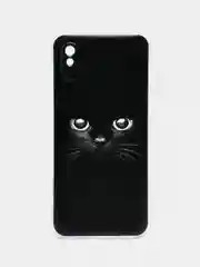 Шоколадный силиконовый чехол на Xiaomi Redmi 9A / Сяоми Редми 9А прозрачный с рисунком, защита камеры