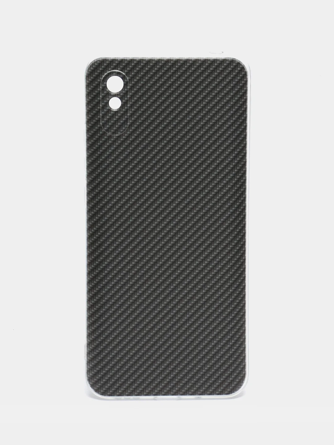 Хаки силиконовый чехол на Xiaomi Redmi 9A / Сяоми Редми 9А прозрачный с рисунком, защита камеры