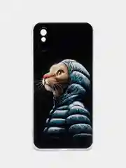 Лавандовый силиконовый чехол на Xiaomi Redmi 9A / Сяоми Редми 9А прозрачный с рисунком, защита камеры