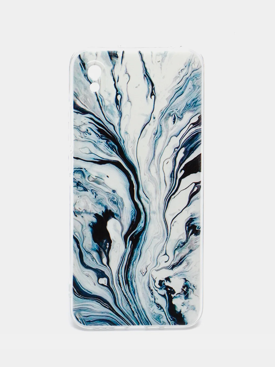 Сиреневый силиконовый чехол на Xiaomi Redmi 9A / Сяоми Редми 9А прозрачный с рисунком, защита камеры