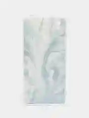 Сиреневый силиконовый чехол на Xiaomi Redmi 9A / Сяоми Редми 9А прозрачный с рисунком, защита камеры