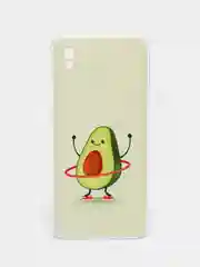 Светло-жёлтый силиконовый чехол на Xiaomi Redmi 9A / Сяоми Редми 9А прозрачный с рисунком, защита камеры