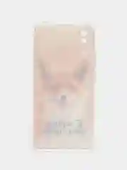 Оранжевый силиконовый чехол на Xiaomi Redmi 9A / Сяоми Редми 9А прозрачный с рисунком, защита камеры