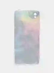 Пурпурный силиконовый чехол на Xiaomi Redmi 9A / Сяоми Редми 9А прозрачный с рисунком, защита камеры