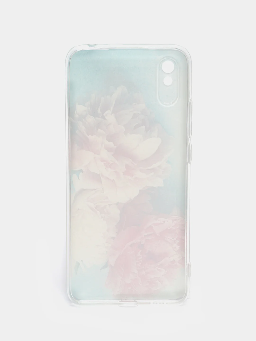 Конфетный силиконовый чехол на Xiaomi Redmi 9A / Сяоми Редми 9А прозрачный с рисунком, защита камеры