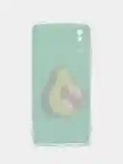 Мятный силиконовый чехол на Xiaomi Redmi 9A / Сяоми Редми 9А прозрачный с рисунком, защита камеры