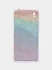 Багровый силиконовый чехол на Xiaomi Redmi 9A / Сяоми Редми 9А прозрачный с рисунком, защита камеры