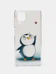 Морской чехол на Samsung Galaxy A12/M12 / Самсунг А12/М12 прозрачный, с рисунком, защита камеры