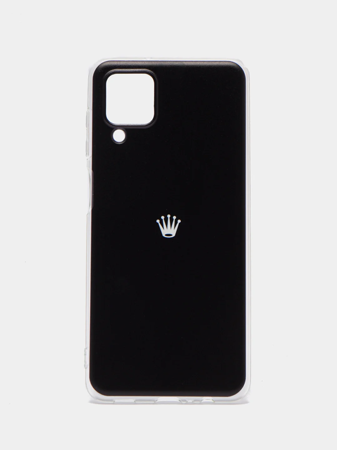 Оливковый чехол на Samsung Galaxy A12/M12 / Самсунг А12/М12 прозрачный, с рисунком, защита камеры