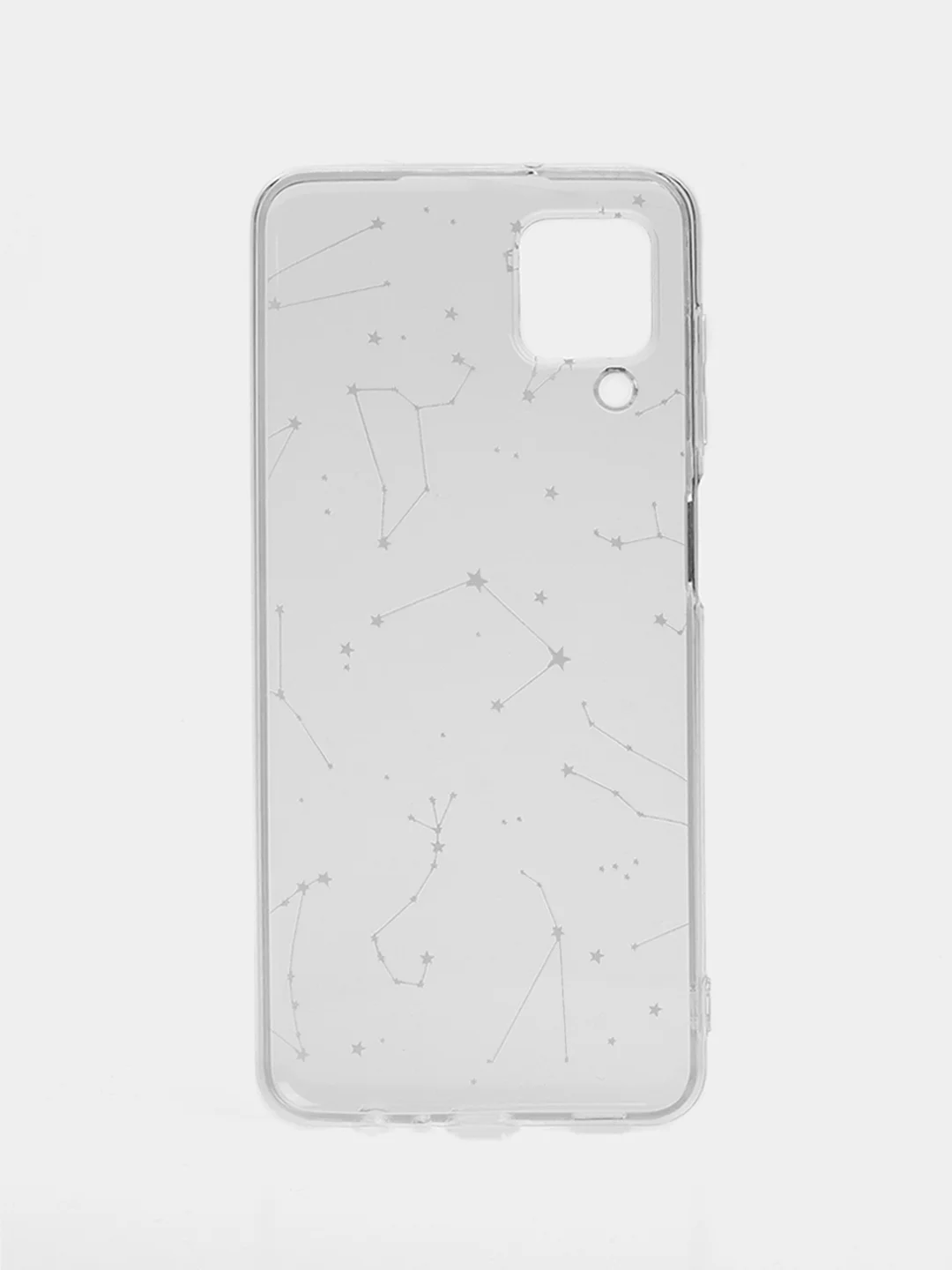 Прозрачный чехол на Samsung Galaxy A12/M12 / Самсунг А12/М12 прозрачный, с рисунком, защита камеры