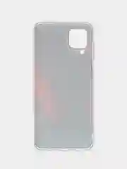 Красный чехол на Samsung Galaxy A12/M12 / Самсунг А12/М12 прозрачный, с рисунком, защита камеры