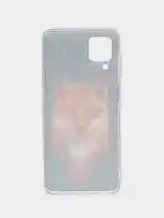 Рыжий чехол на Samsung Galaxy A12/M12 / Самсунг А12/М12 прозрачный, с рисунком, защита камеры