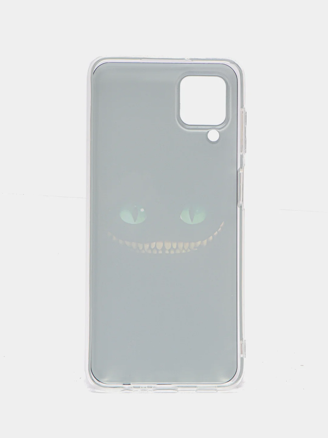 Черный чехол на Samsung Galaxy A12/M12 / Самсунг А12/М12 прозрачный, с рисунком, защита камеры