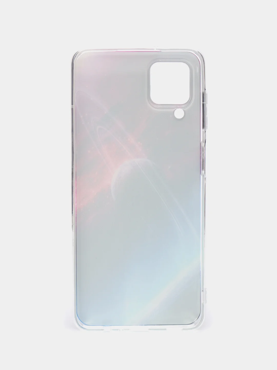 Аметистовый чехол на Samsung Galaxy A12/M12 / Самсунг А12/М12 прозрачный, с рисунком, защита камеры