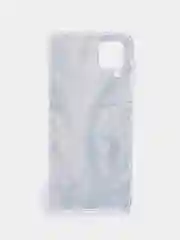 Сиреневый чехол на Samsung Galaxy A12/M12 / Самсунг А12/М12 прозрачный, с рисунком, защита камеры