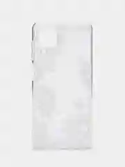 Бежевый меланж чехол на Samsung Galaxy A12/M12 / Самсунг А12/М12 прозрачный, с рисунком, защита камеры