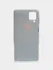 Тёмно-бордовый чехол на Samsung Galaxy A12/M12 / Самсунг А12/М12 прозрачный, с рисунком, защита камеры