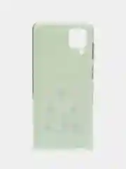 Салатовый чехол на Samsung Galaxy A12/M12 / Самсунг А12/М12 прозрачный, с рисунком, защита камеры