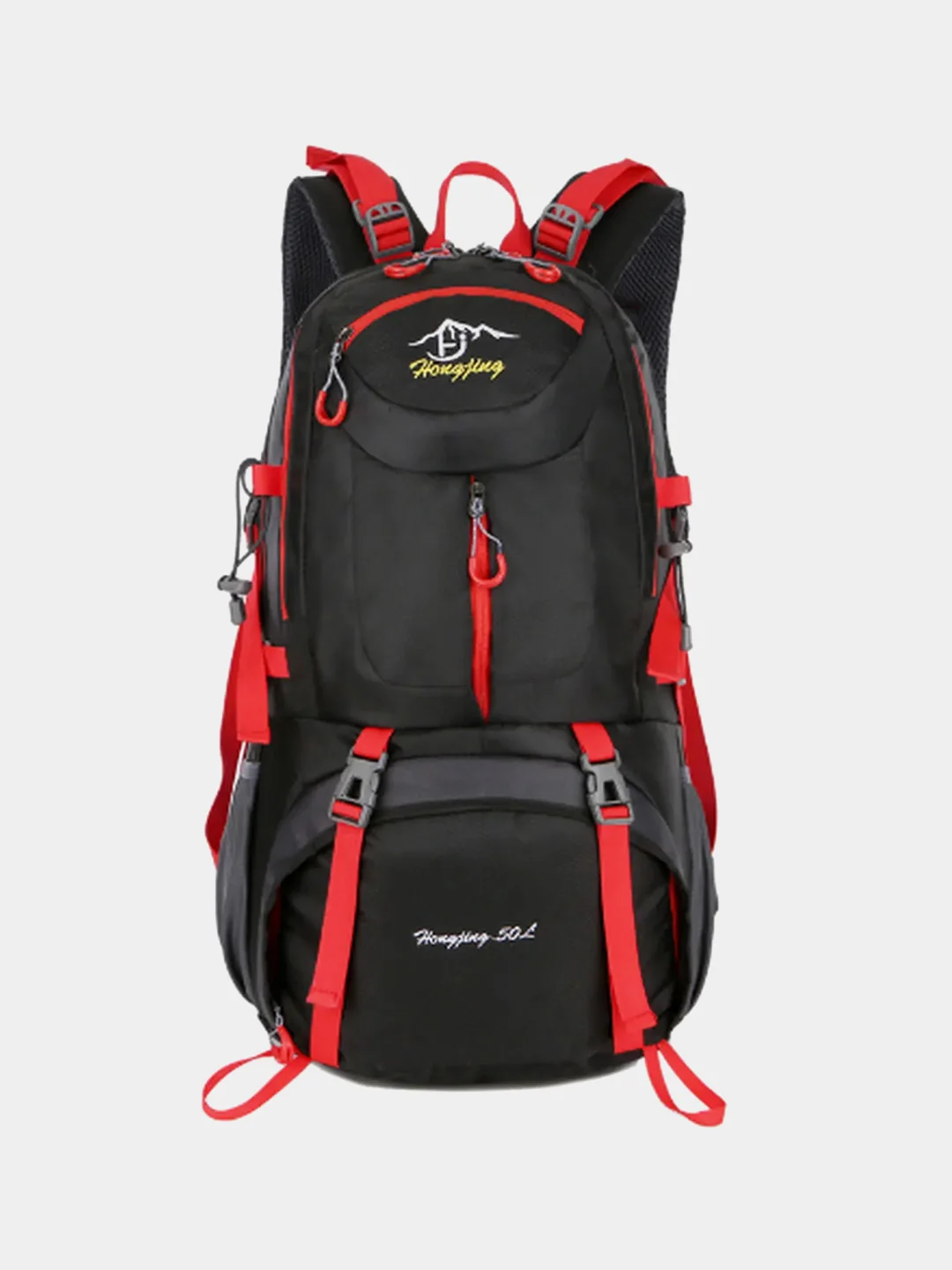 Черный рюкзак туристический, 50 л, 60 л