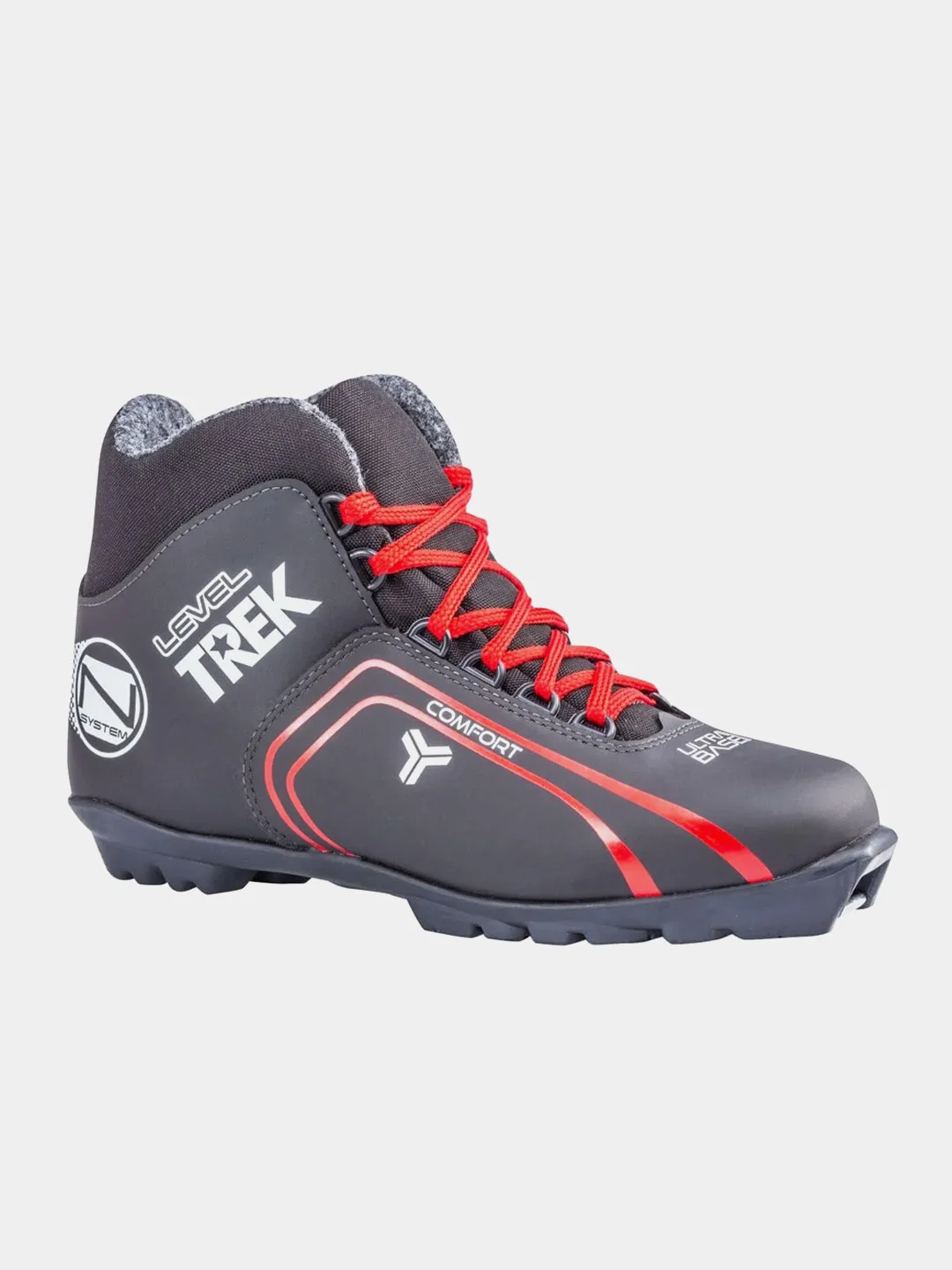 Красный ботинки лыжные TREK Level NNN