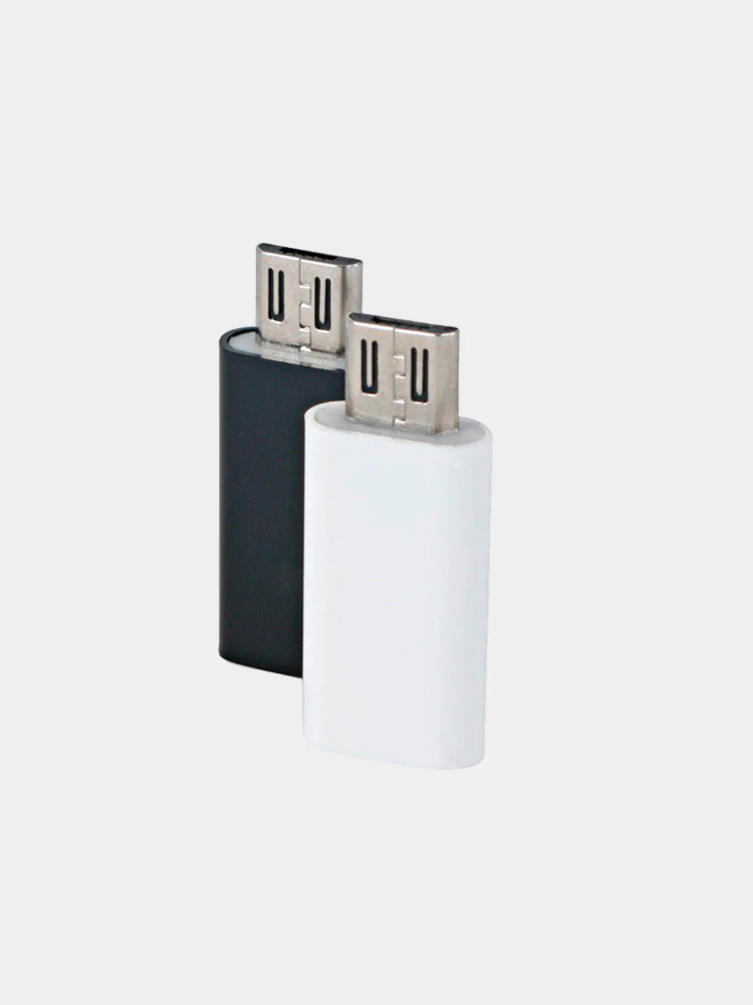 Белый переходник-адаптер с type-С на microUSB