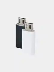 Белый переходник-адаптер с type-С на microUSB