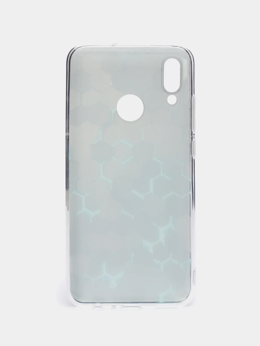 Бирюзовый чехол на Honor 10 Lite/Huawei P Smart 2019 / Хонор 10 Лайт прозрачный, с рисунком