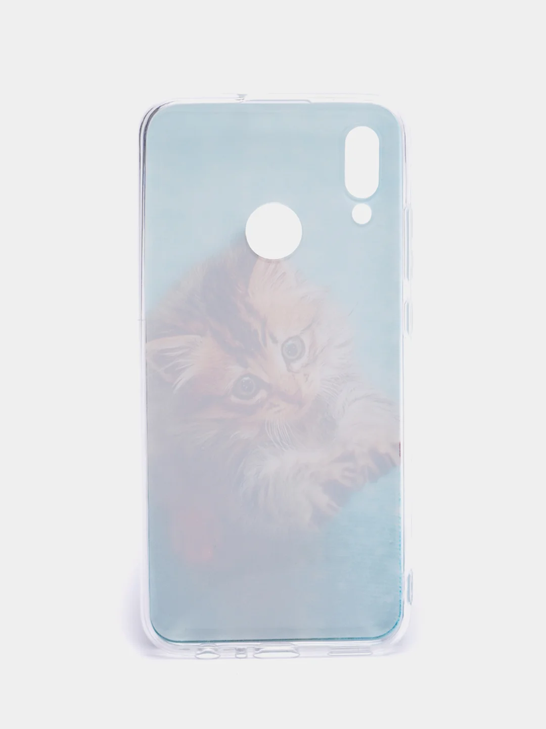 Светло-коричневый чехол на Honor 10 Lite/Huawei P Smart 2019 / Хонор 10 Лайт прозрачный, с рисунком