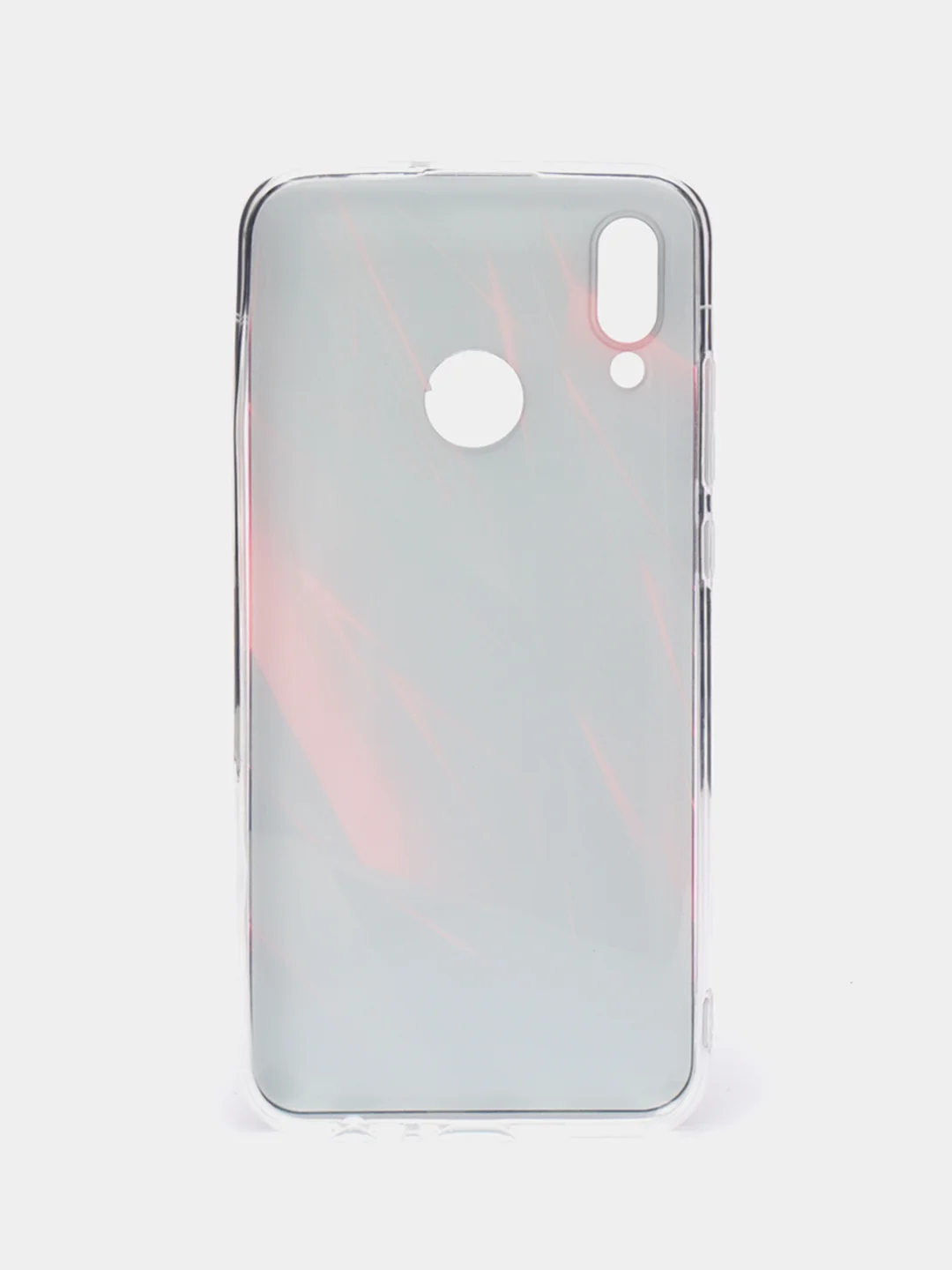 Красный чехол на Honor 10 Lite/Huawei P Smart 2019 / Хонор 10 Лайт прозрачный, с рисунком