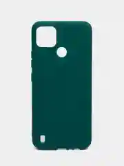 Зеленый чехол Realme C21Y, Realme C25Y Реалми С21У / С25У силиконовый цветной матовый, прозрачный